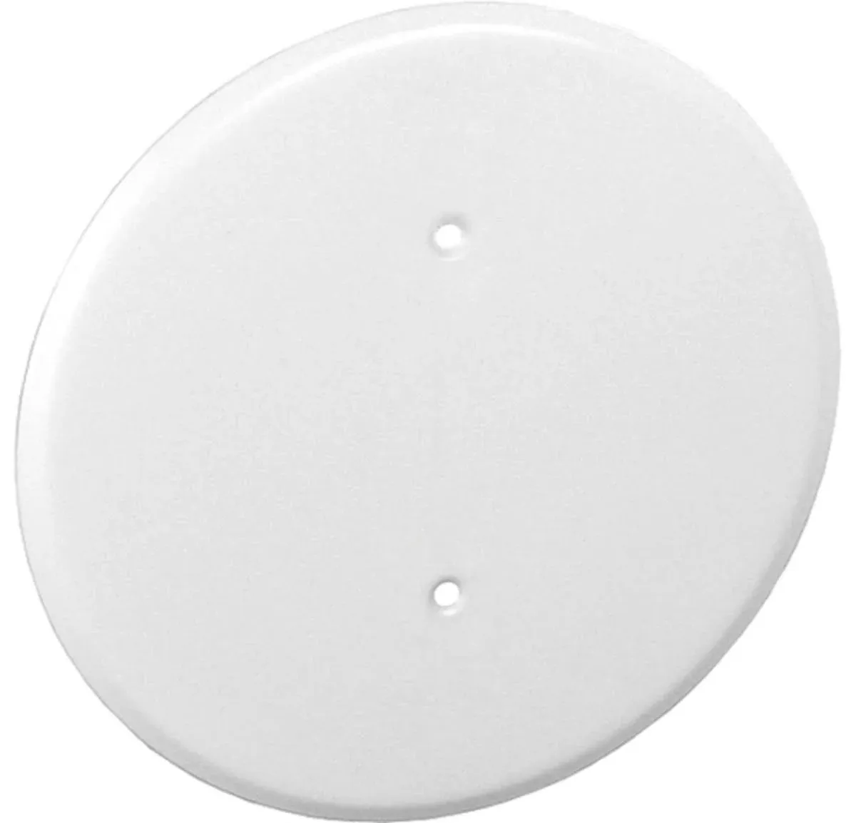 2 Pack, 0.0276 Thick White Powder Coated Steel 8 In. Ceiling Blank-Up Cover,