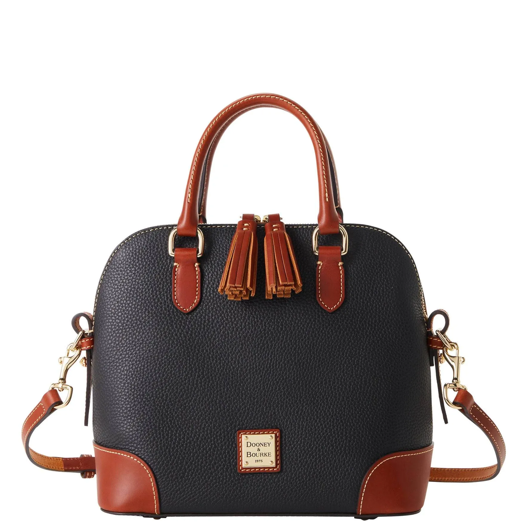 Dooney &amp; Bourke Pebble Grain Domed Satchel - Black