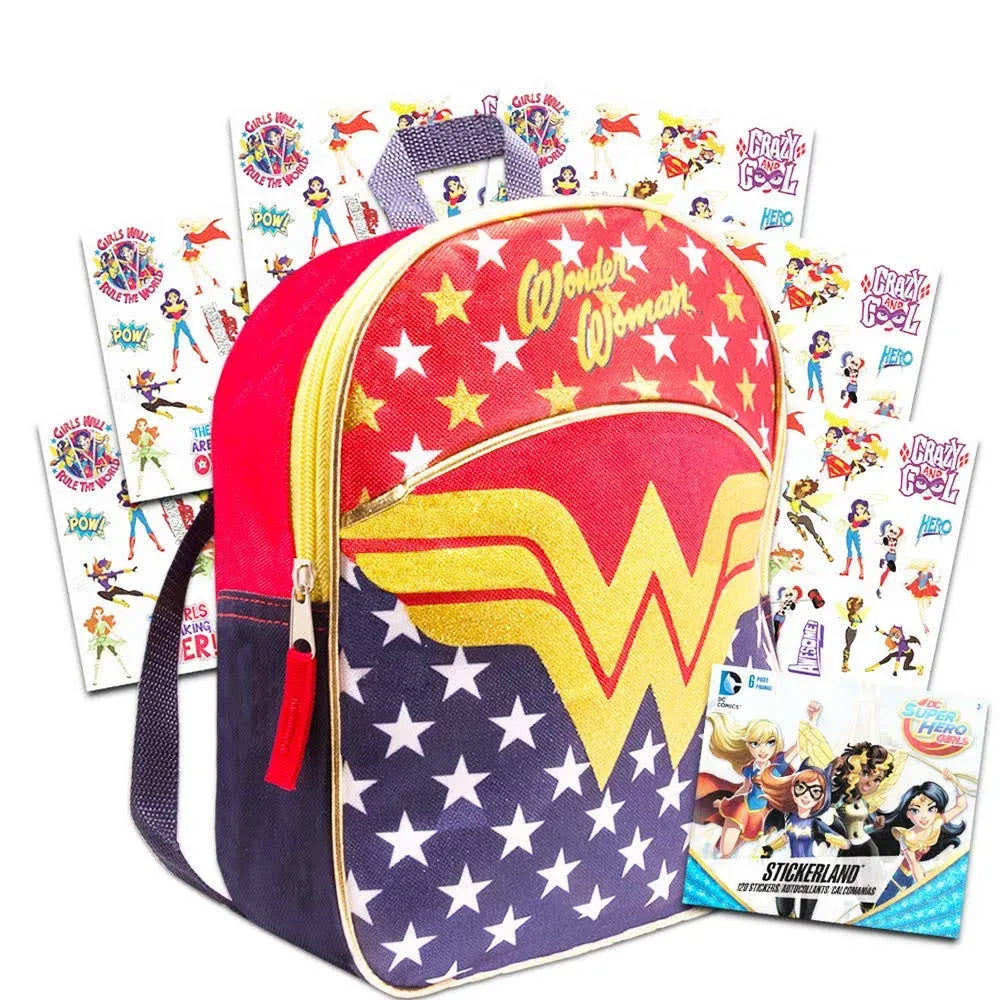 Wonder Woman Toddler Preschool Backpack Set