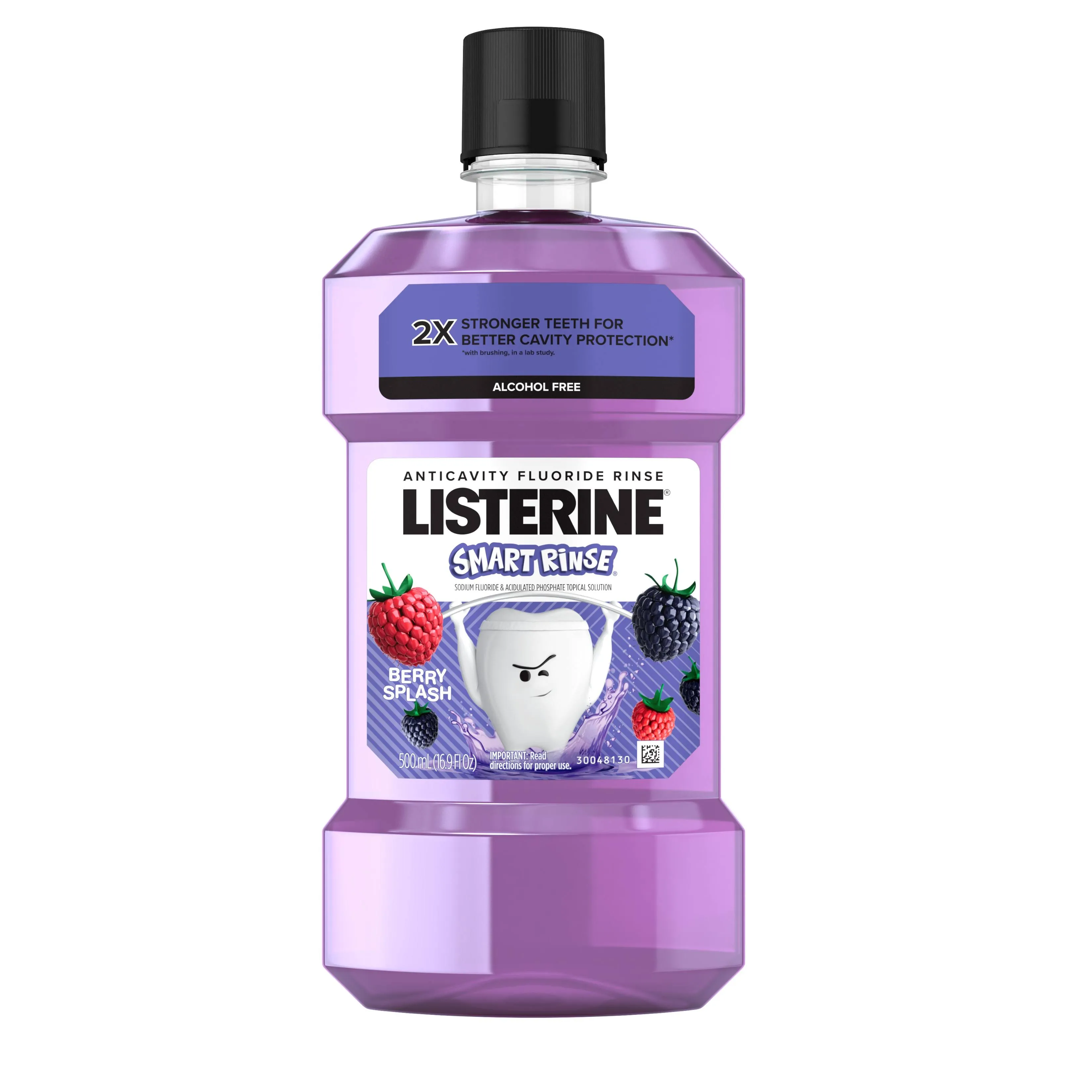 Listerine Smart Rinse Kids Alcohol-Free Anticavity Sodium Fluoride Mouthwash