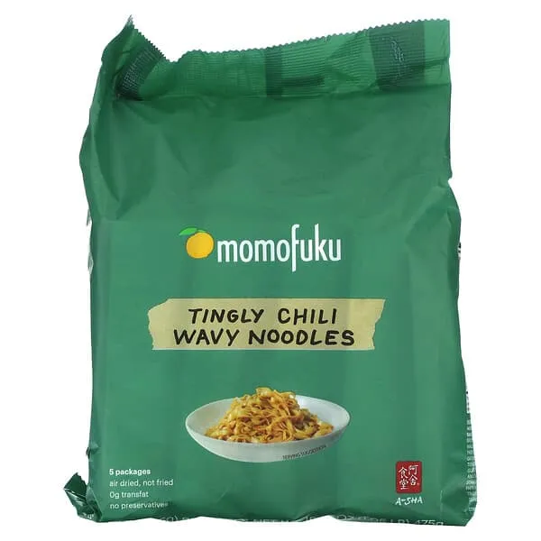 Momofuku A-Sha Tingly Chili Wavy - 16.75oz/5ct