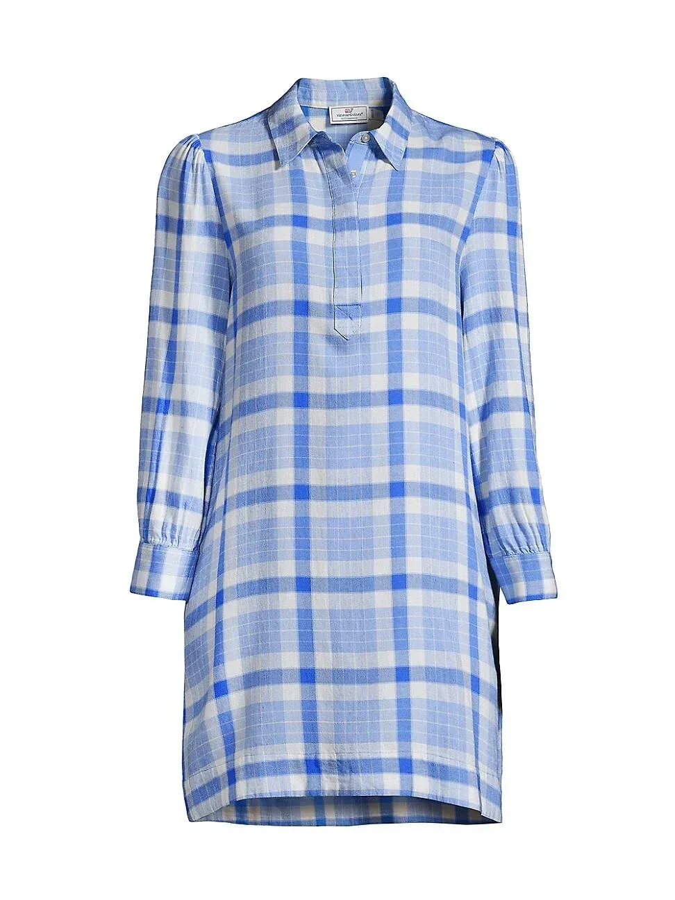 vineyard vines Girls' Plaid Popover Dress