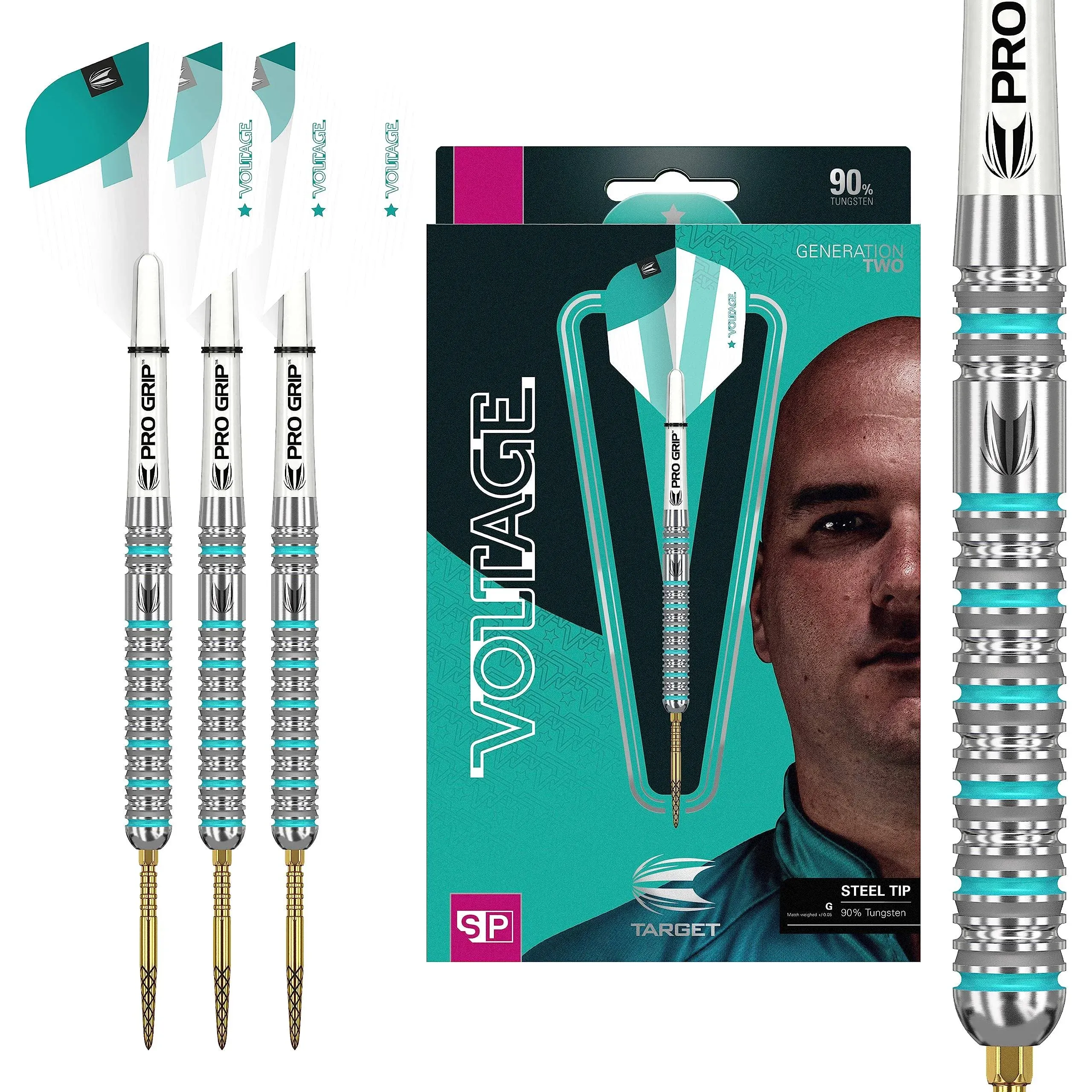 Target Darts Rob Cross Gen 2 23g 90% Tungsten Swiss Point Steel Tip Darts Set