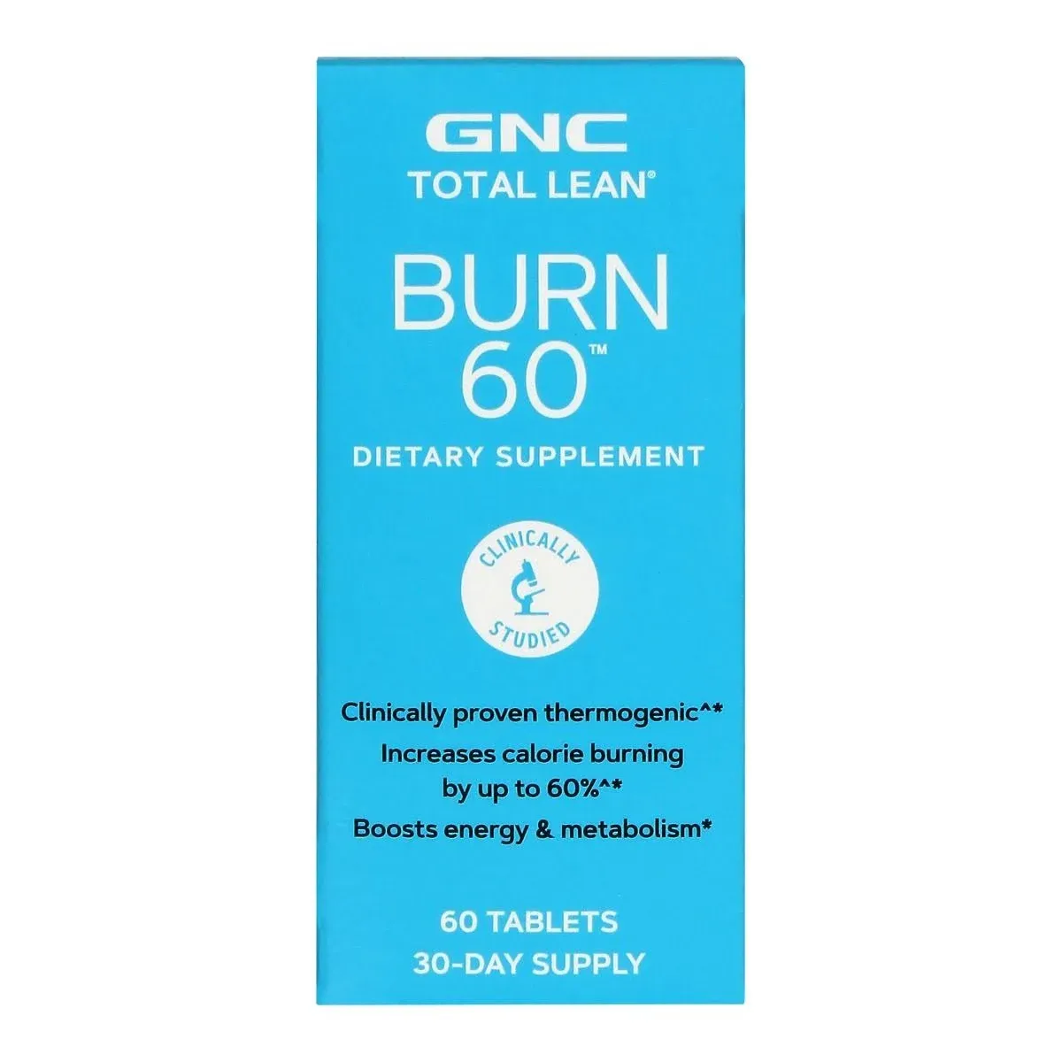 GNC TOTAL LEAN BURN 60 Tablets CALORIE BURNING BOOSTS ENERGY METABOLISM Dietary