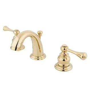 Vintage Widespread Bathroom Faucet, Polished Brass | Kingston Brass