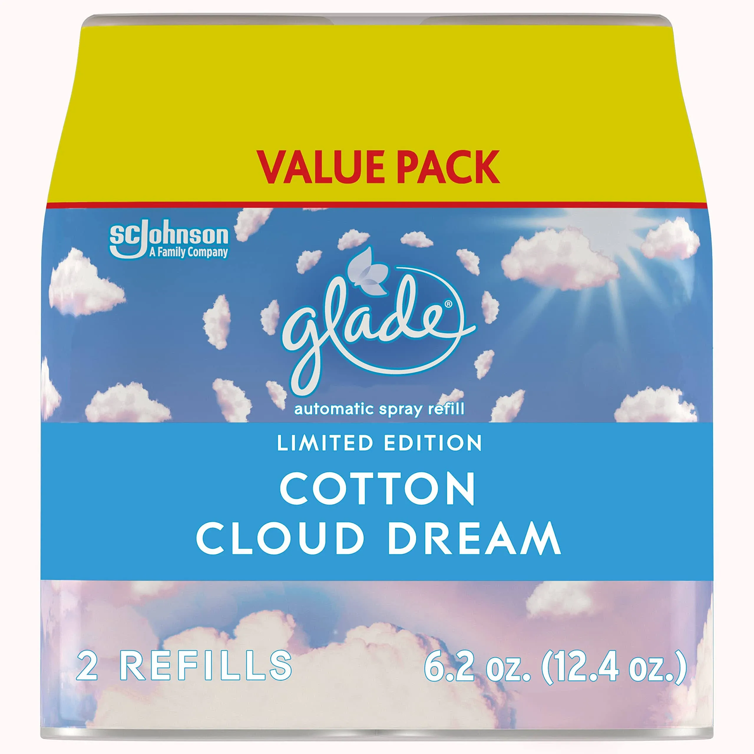 Glade Automatic Spray Refill, Air Freshener for Home and Bathroom, Cotton Cloud ...