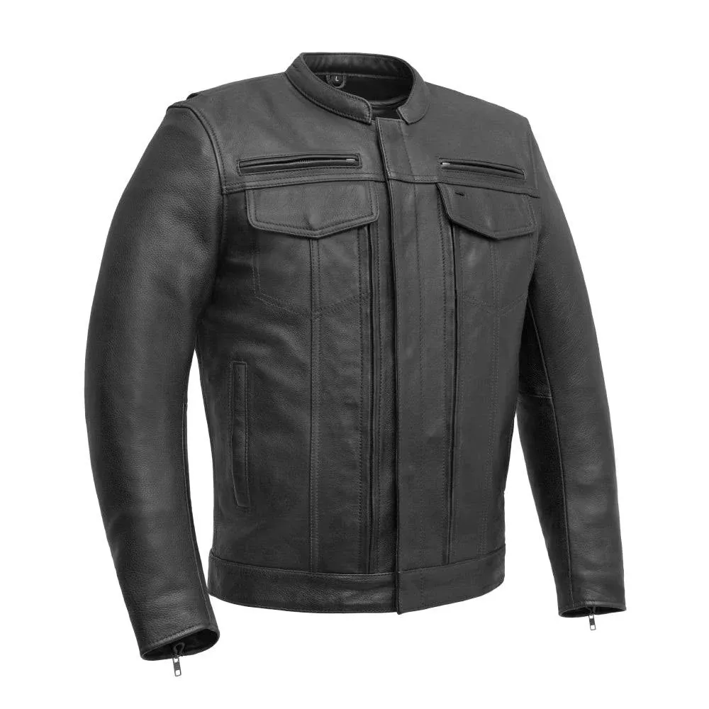 First Manufacturing Raider Men's Motorcycle Leather Jacket