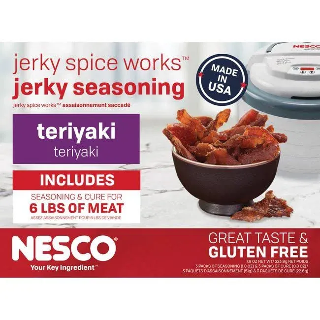 Nesco BJT-6 Jerky Spice Works Teriyaki Flavor 6 Pack Packaging May Vary