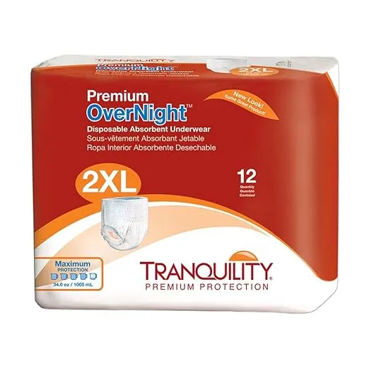 Absorbent Underwear Tranquility Premium OverNight Disposable