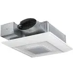 WhisperValue DC Series 50/80/100 CFM Ceiling/Wall Exhaust Fan LED Light Condensation Sensor with Low Profile Housing