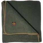 Arcturus Military Wool Blanket - 4.5 lbs, Warm, Thick, Washable, Large 64" x 88" - Great for Camping, Outdoors, Survival & Emergency Kits (Olive Green)