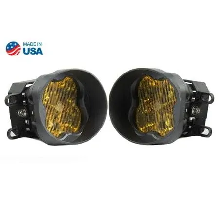 Diode Dynamics SAE Fog SS3 LED Pod Max Yellow Type B Kit DD6687