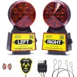 Master Tailgaters Wireless Trailer Tow Lights; 4-Pin Flat Connection (Universal; Some Adaptation May Be Required)