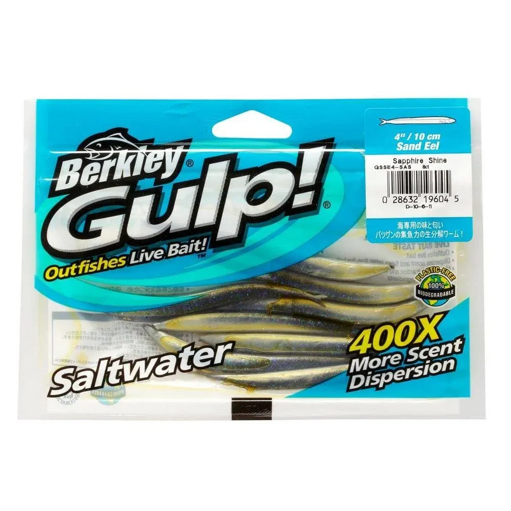 Berkley Gulp! Sand Eel 5&#034; Saltwater Fishing Lure (Free Shipping within US)