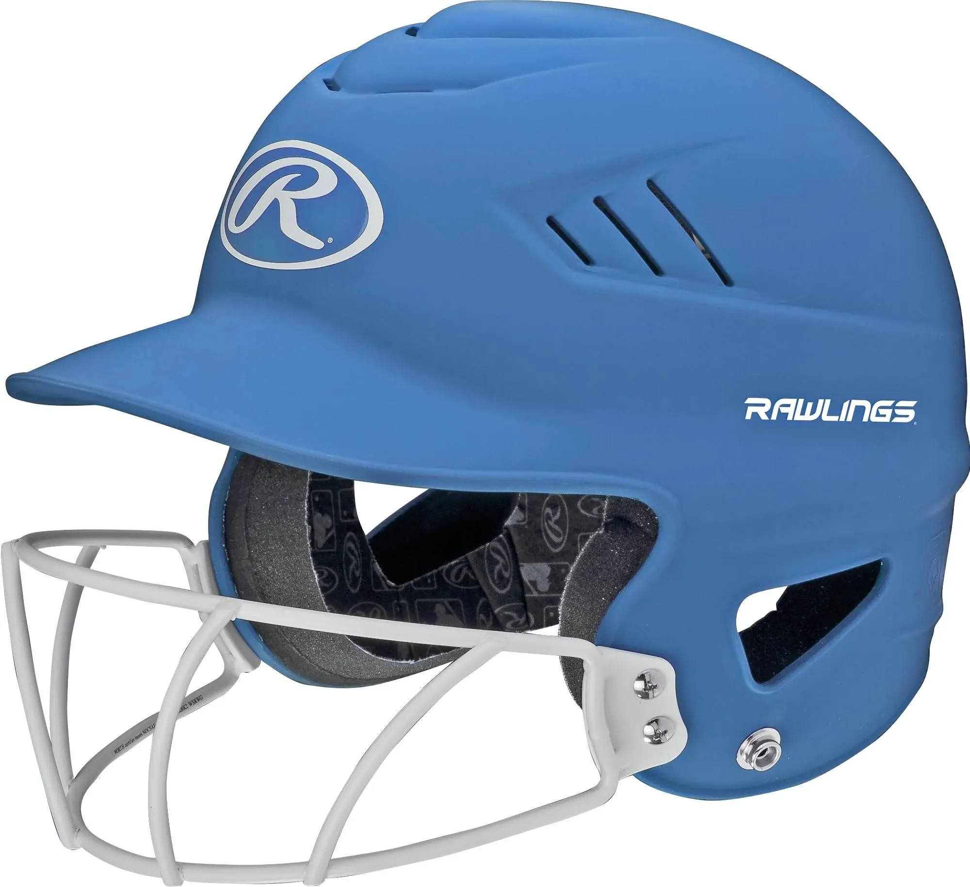 Rawlings Coolflo Softball Batting Helmet with Facemask