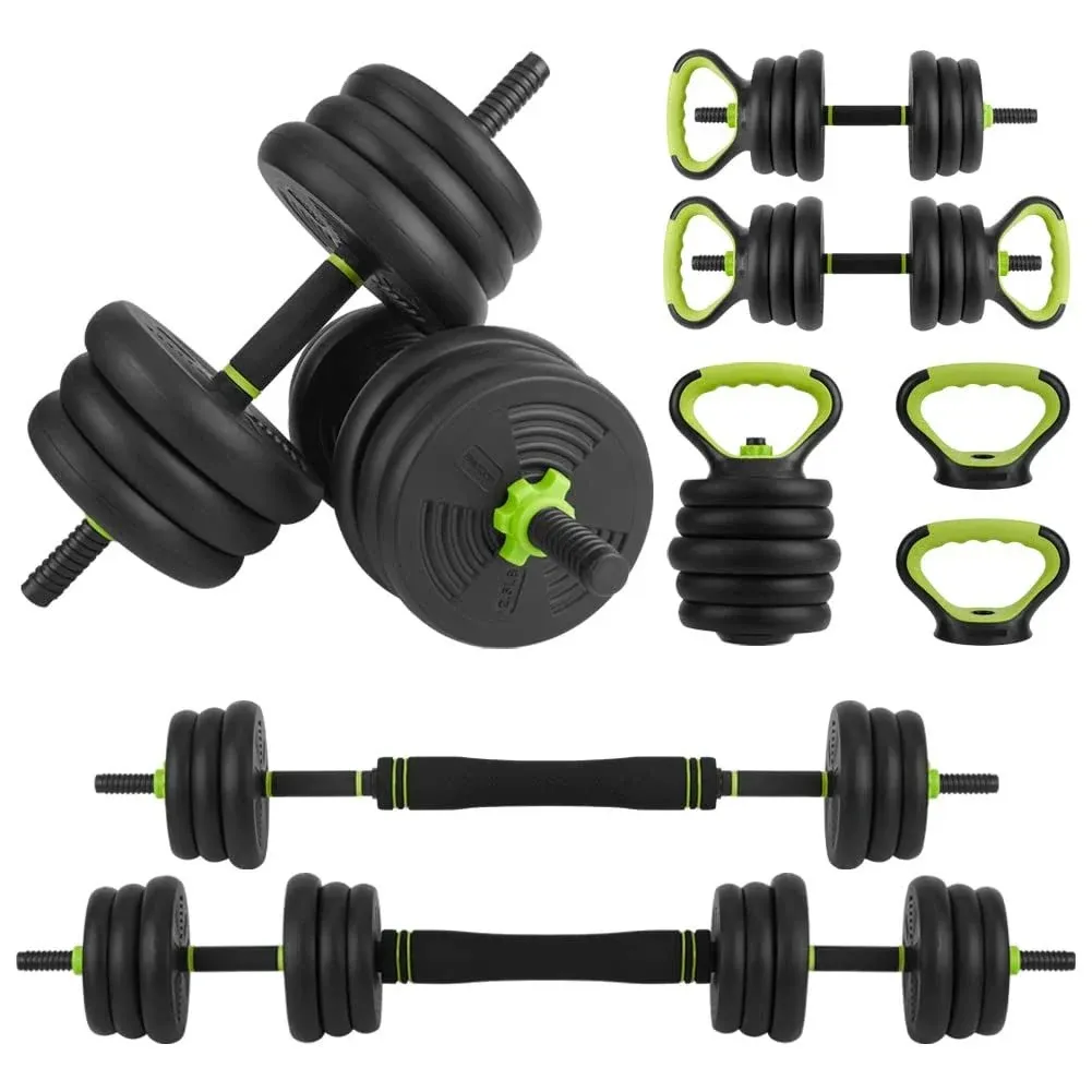 MegaChoice 4 in 1 Adjustable Dumbbell Set, 66lbs/88lbs Free Weights Dumbbells Set