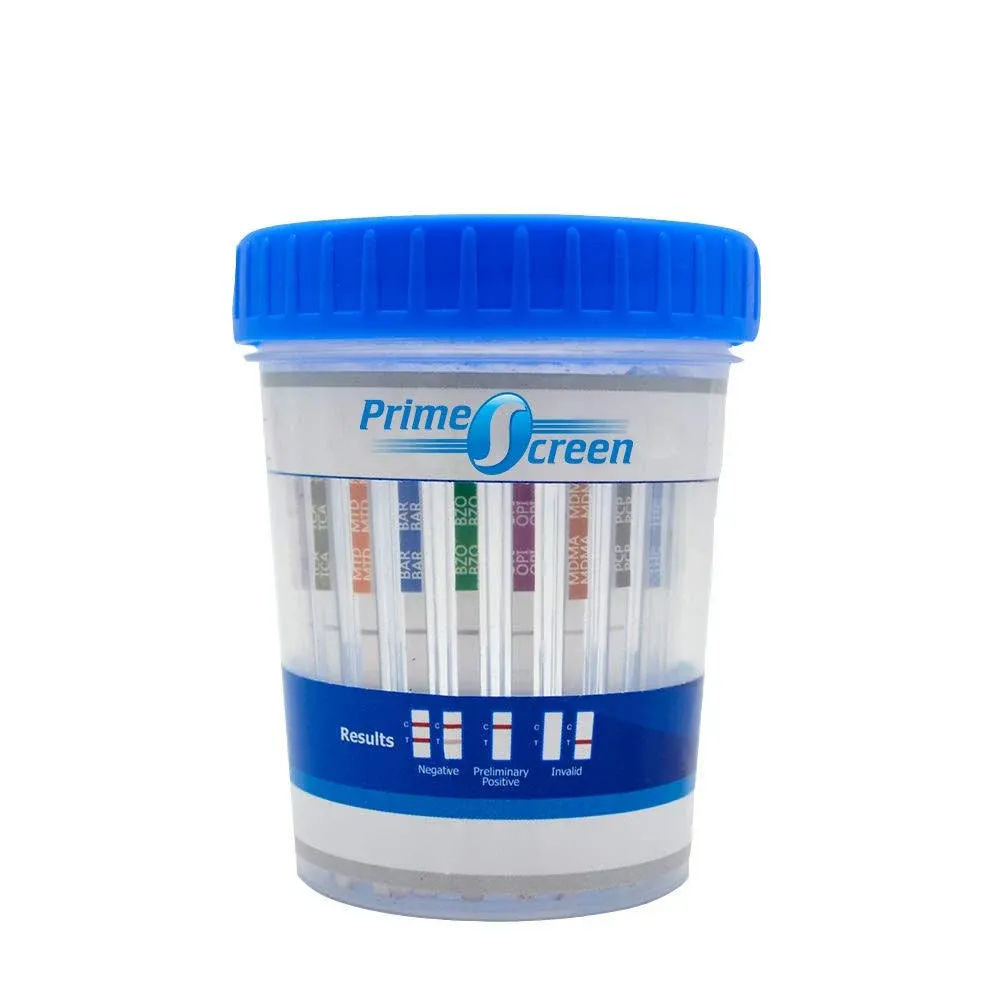 Urine Drug Test Compact Cup 16 Panel Kit (Amp,Bar,Bup,B<wbr/>zo,Coc,Mamp,Md<wbr/>ma,Mop/Opi,