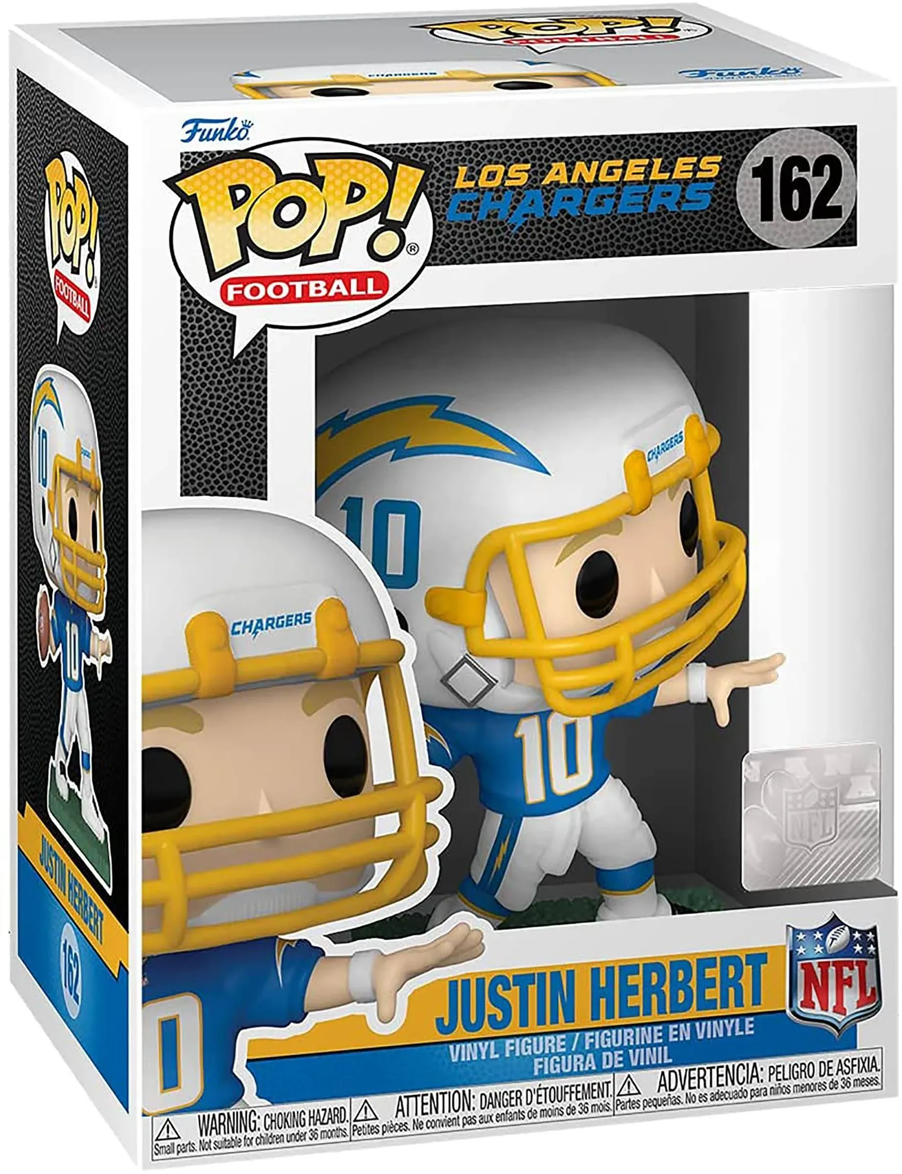 NFL Chargers Justin Herbert (Home Uniform) Funko Pop! Vinyl Figure