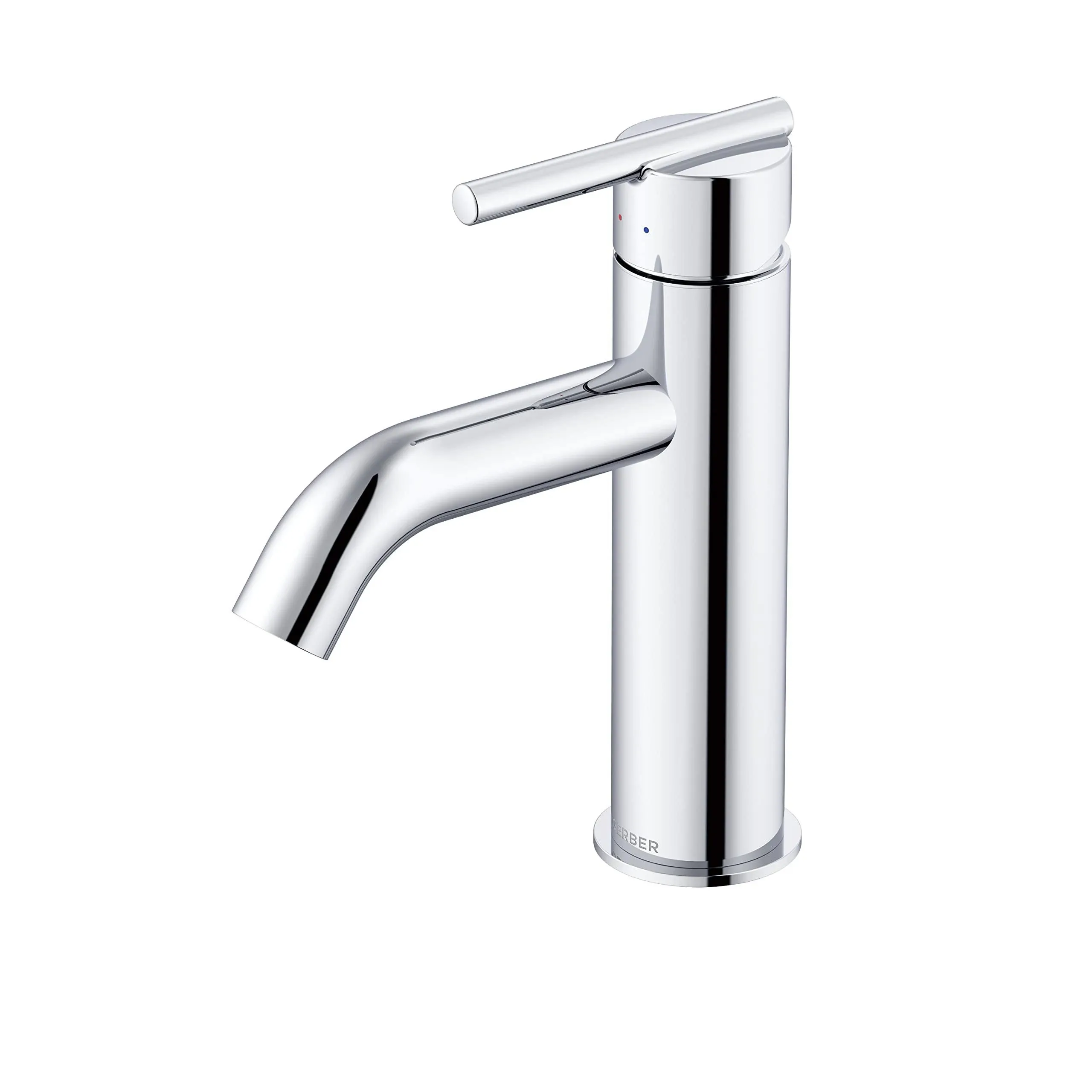 Parma 1H Lavatory Faucet w/ Metal Touch Down Drain & Optional Deck Plate Included ...