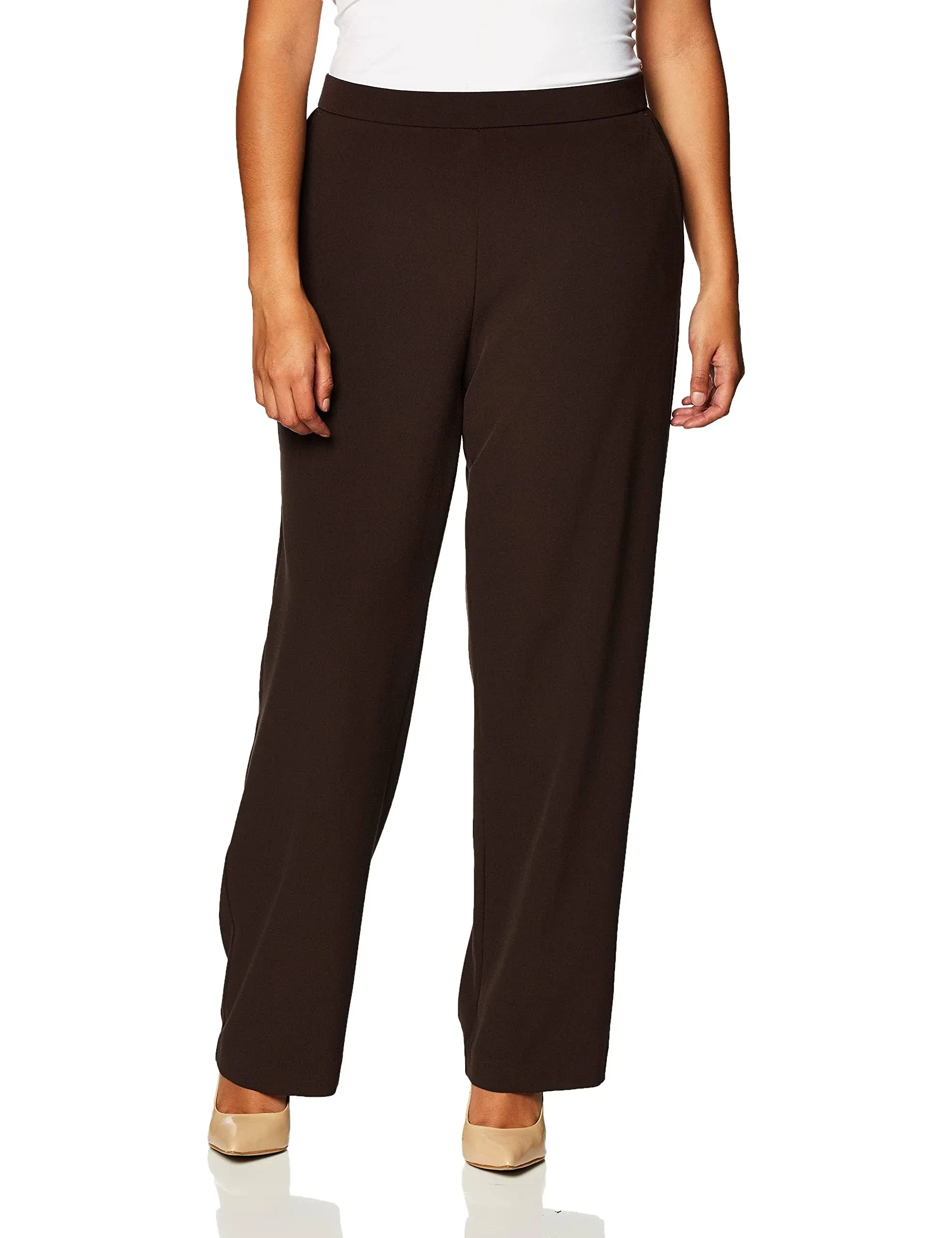 Briggs New York Women's Pull on Dress Pant (Regular Short & Tall Length)