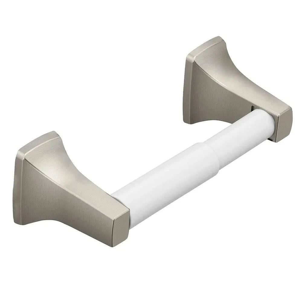 Moen P5080 Double Post Toilet Paper Holder Contemporary -Brushed Nickle