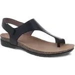 Dansko Reece Backstrap Sandal (Women) - Black Waxy Burnished