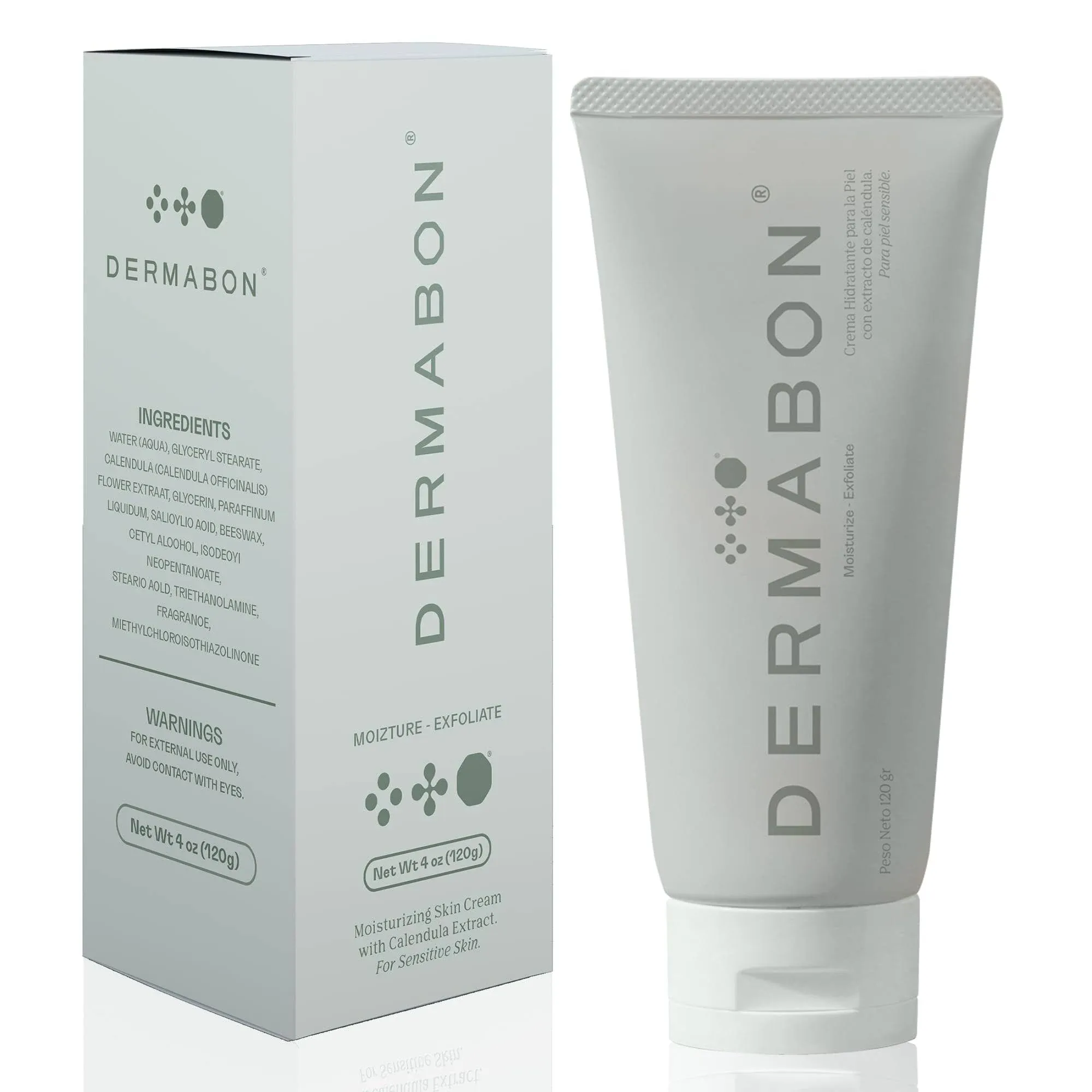 Dermabon Seborrheic Dermatitis Cream, Eczema & Psoriasis Cream Treatment - Calendula Extract, Salicylic Acid, Bee Wax -Soothes, Hydrates & Balances Skin Tone -Moisturizing & Skin Relaxing Relief Cream