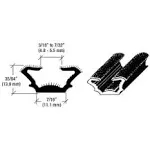 CRL AS139596 96 inch Flexible Flocked Rubber Glass Run Channel for 1965-1968 Ford ...