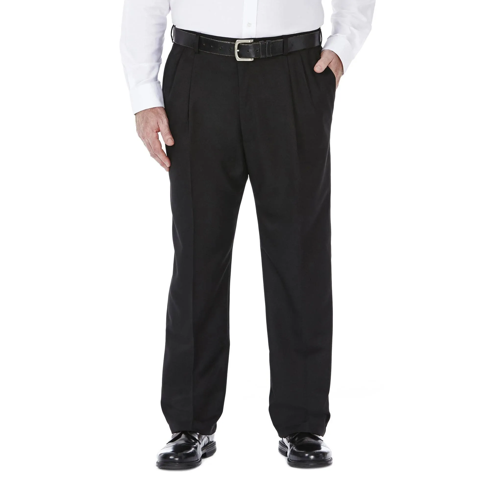 Haggar Big & Tall Cool 18 Pants - Pleated