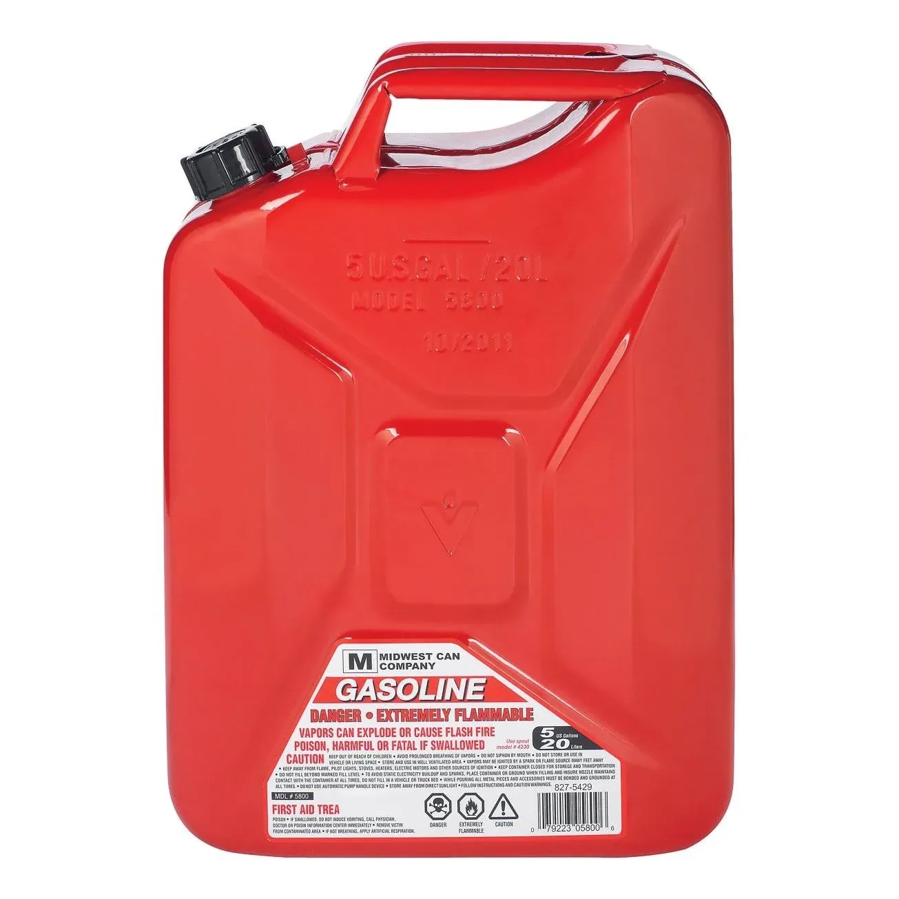 5 Gallon FMD Metal Jerry Can