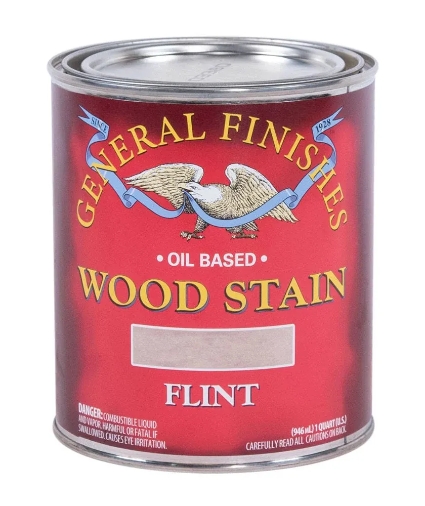 General Finishes Wood Stain - Oil Based - Flint - Quart