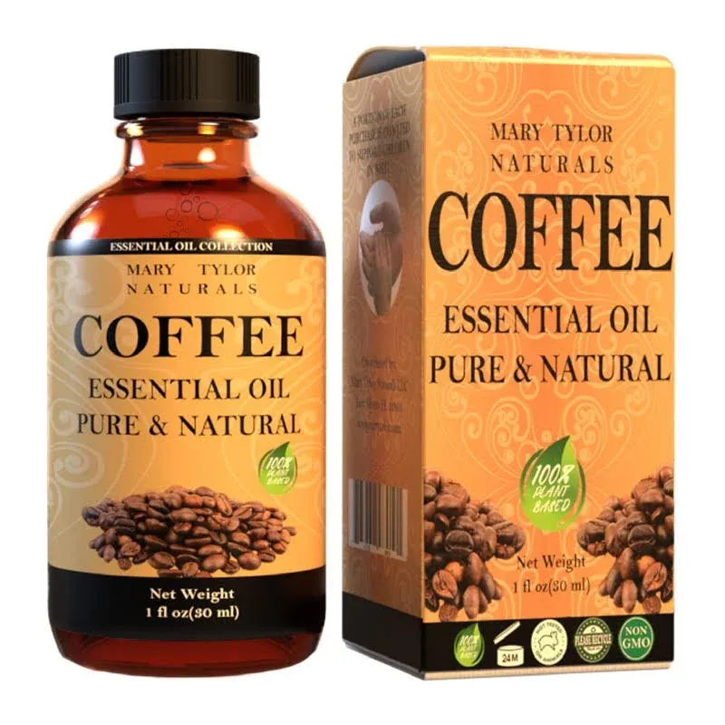 Coffee Essential Oil (1 oz), Premium Therapeutic Grade, 100% Pure and Natural, Perfect for Aromatherapy, and Much More by Mary Tylor Naturals