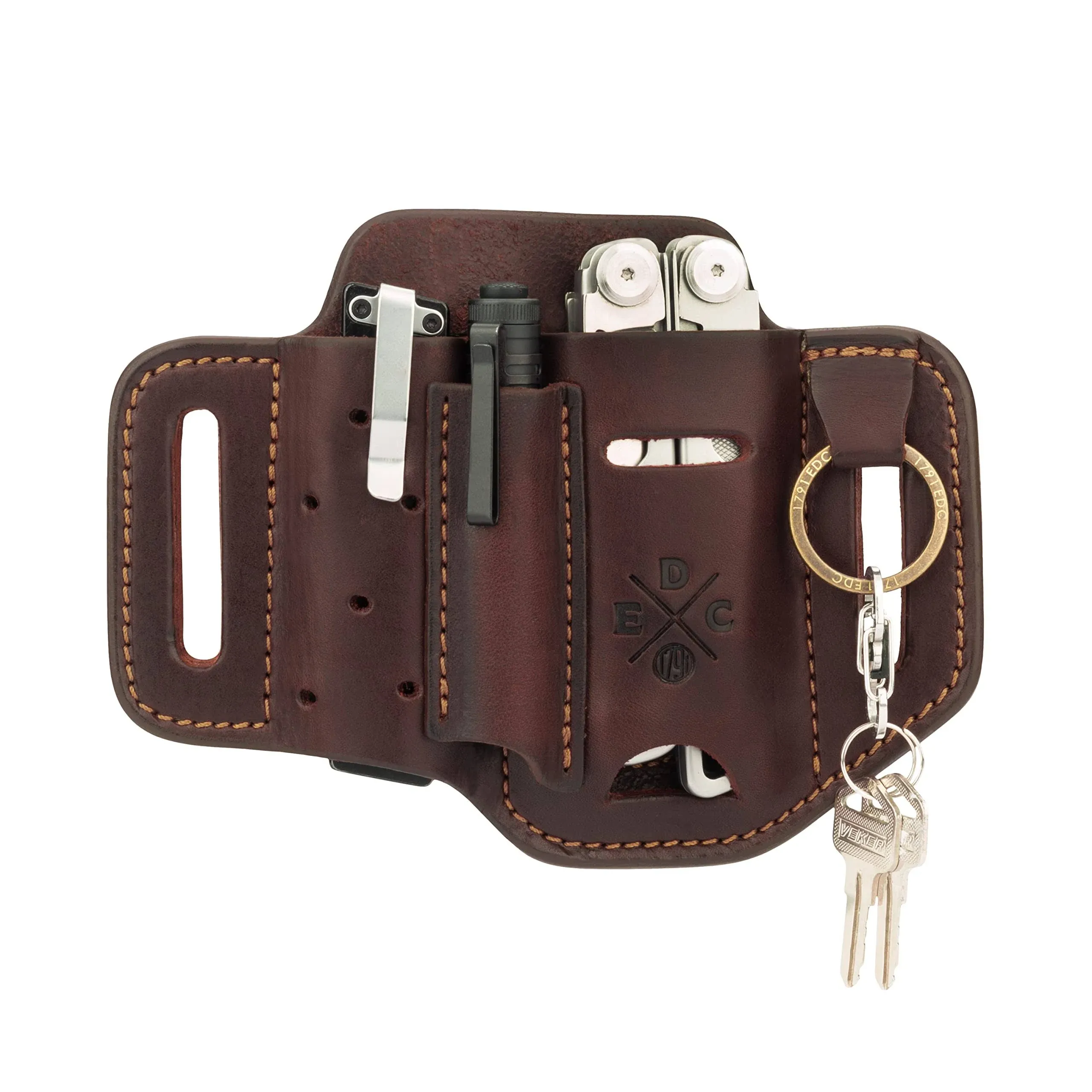 1791 EDC Multitool Sheath, Leather EDC Organizer, Belt Pouch Fits Multitool ...