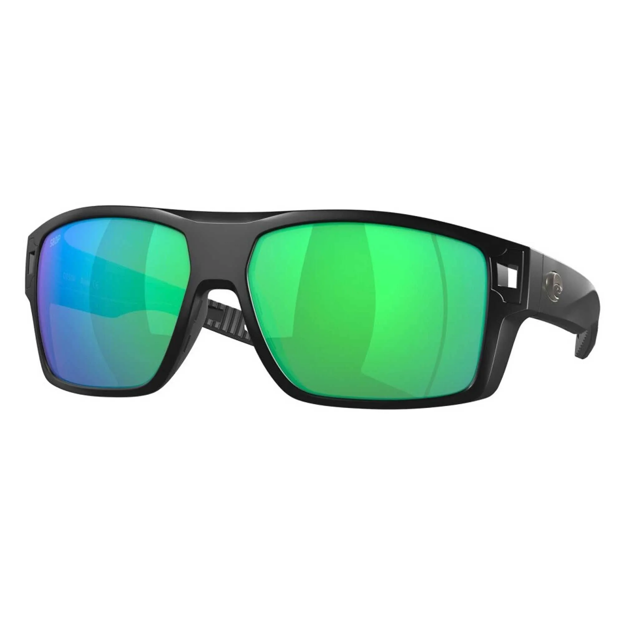 Costa Del Mar Diego Matte Black / Green Mirror 580P