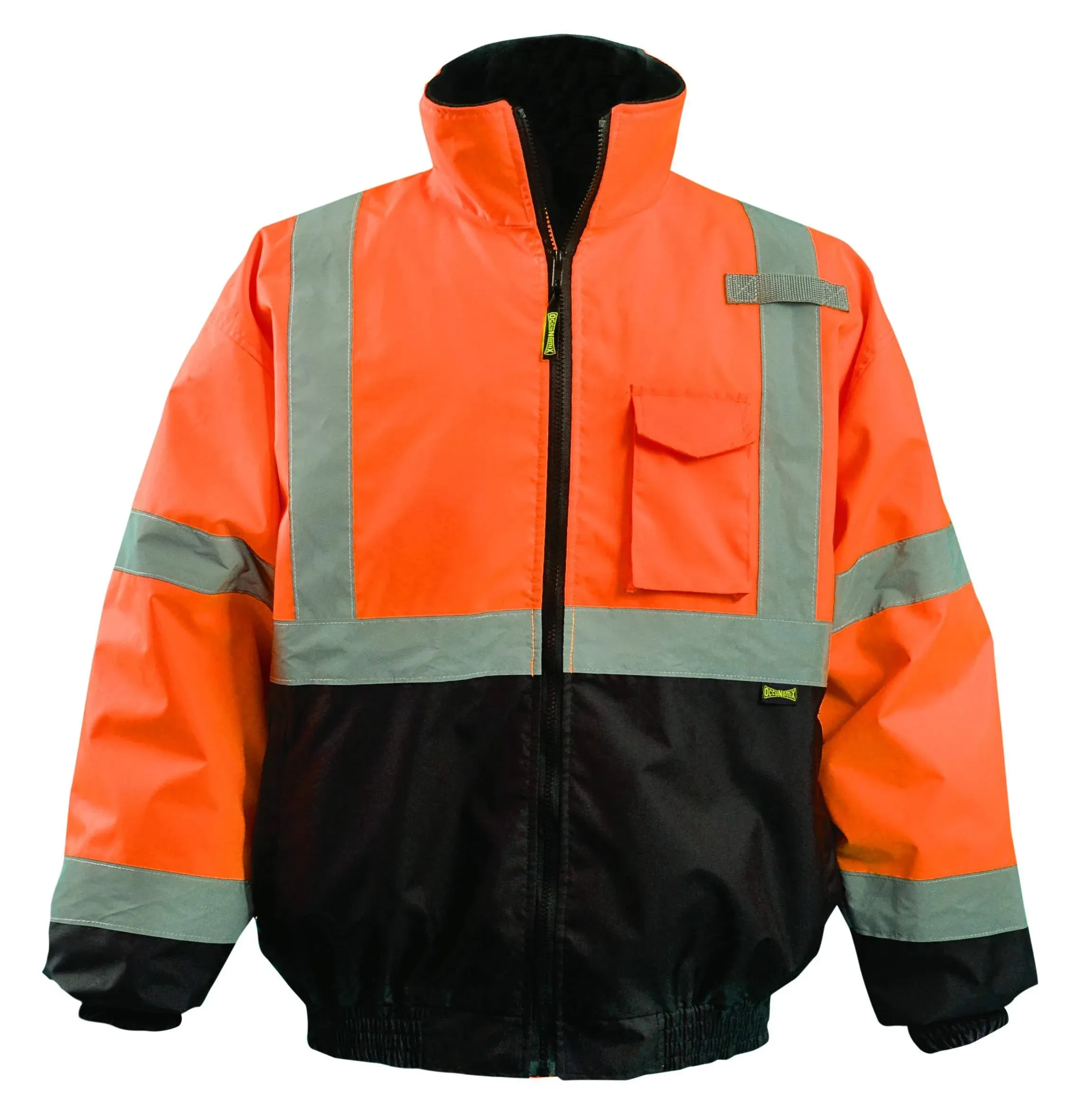 Occunomix LUX-350-JB-BO3X 2-In-1 Black Bottom Bomber, Orange, Class 3, Size 3X-Large