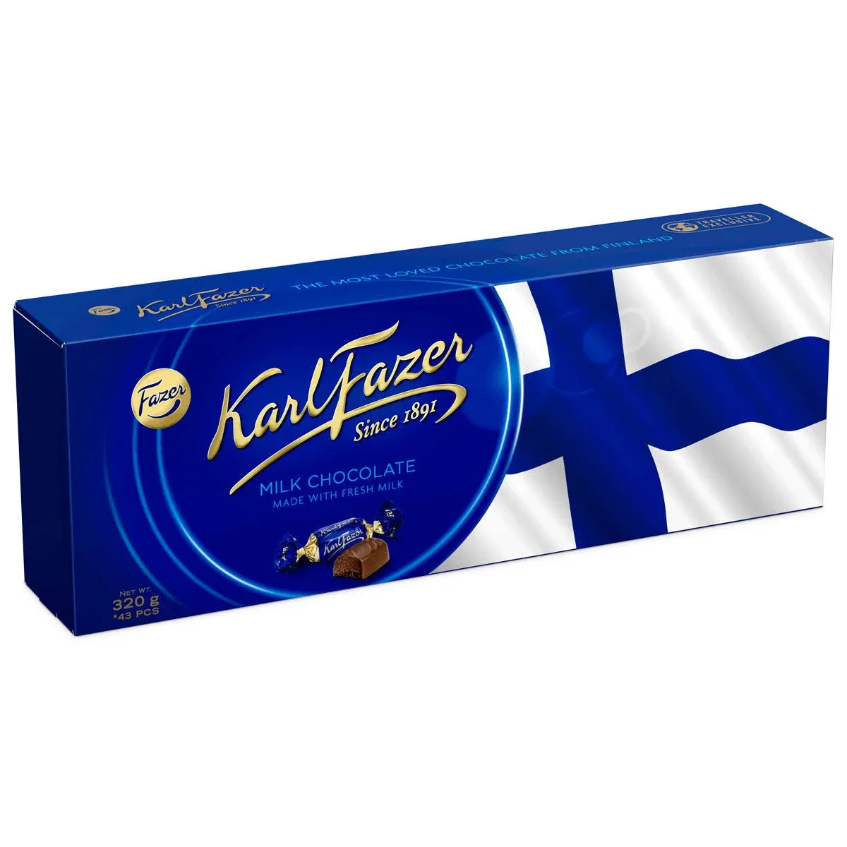 Karl Fazer Milk Chocolates - Box - 320g