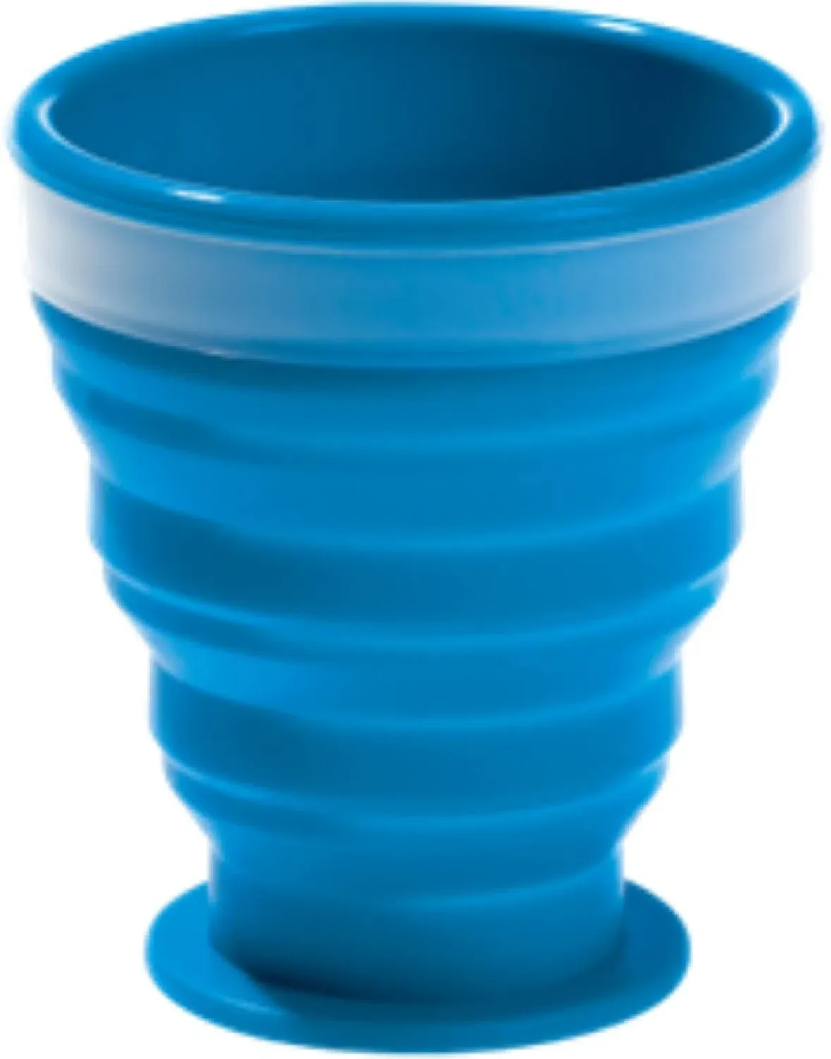 Collapsible Silicone Cup for Camping and Backpacking - Camping Dishware Gear Essentials in Blue (Made by Caddis Sports, Inc.)