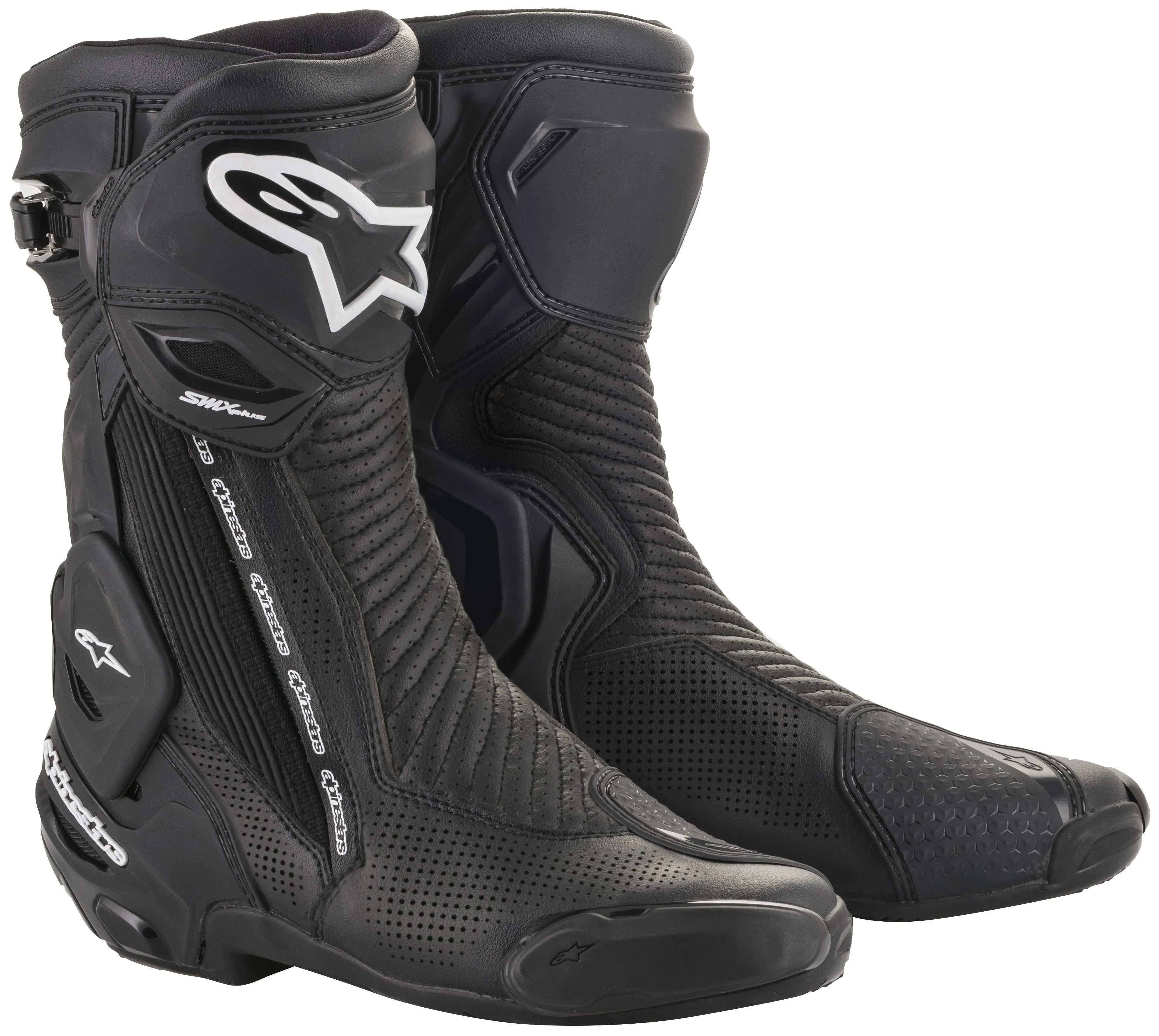 Alpinestars SMX Plus Boots Black White Yellow Fluo 44