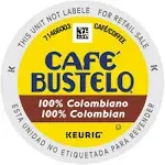 Cafe Bustelo 100 Percent Colombian K-Cups, 24/Box