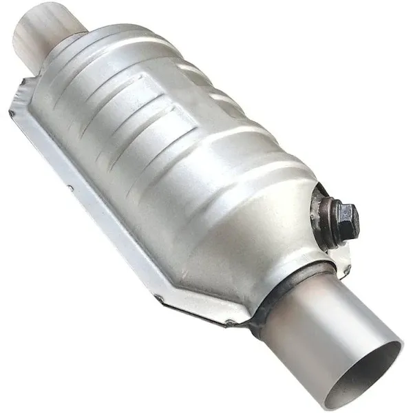 PULCHERFLOW 2 inch Inlet Outlet Universal Catalytic Converter with Heat Shield ...