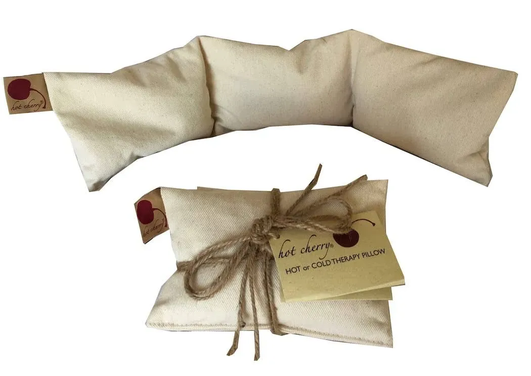 Hot Cherry Heat/Cold Therapeutic Pillow Neck Wrap | Natural Denim