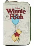 Loungefly Winnie the Pooh Classic Book Cover Zip Around Wallet