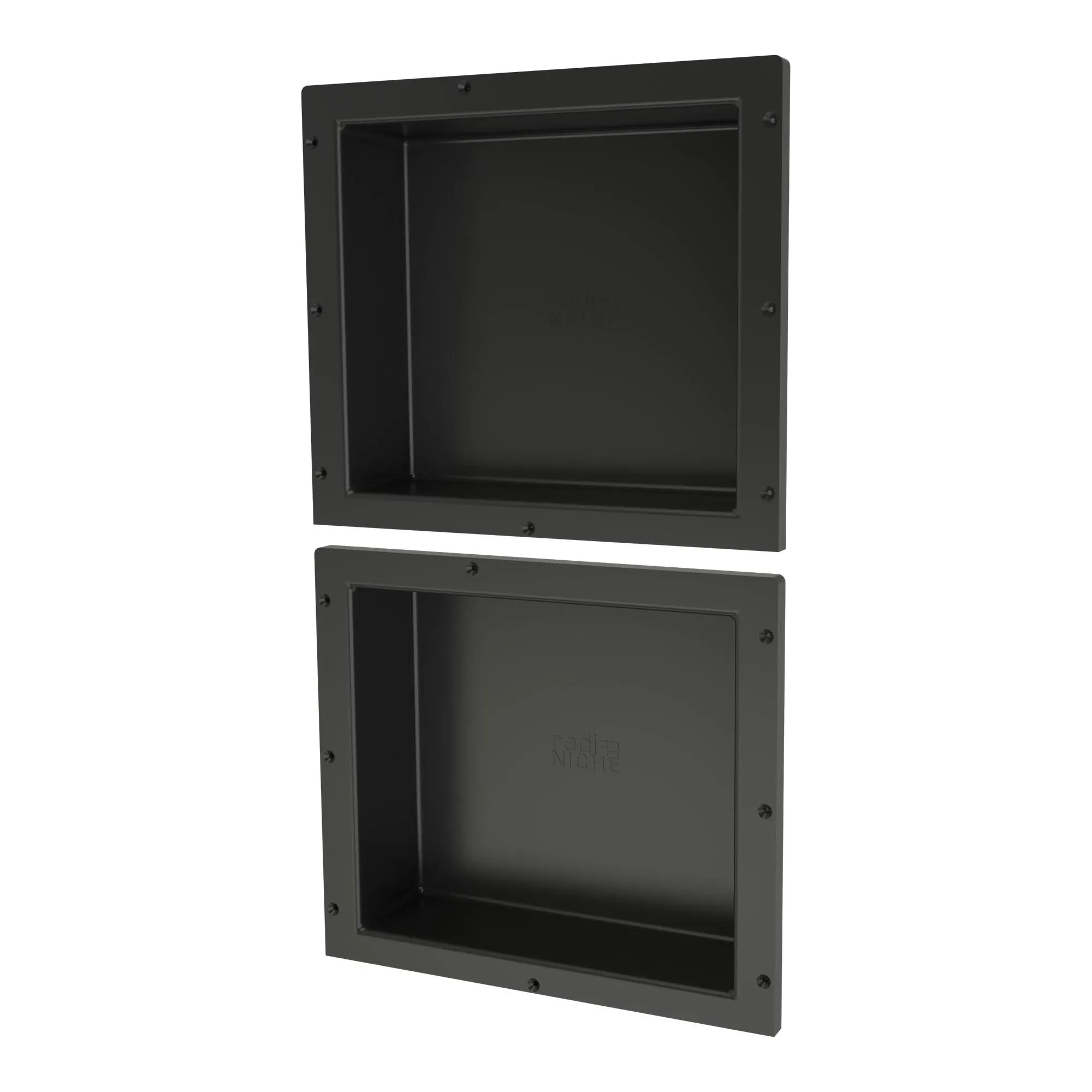 Tile Redi RND1614S-14 Redi Niche Double Recessed Shelf Black