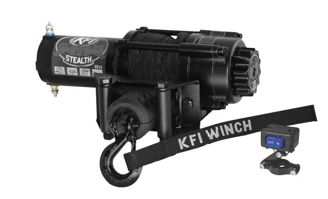 KFI SE35 Stealth 3500 lb ATV UTV Winch Kit