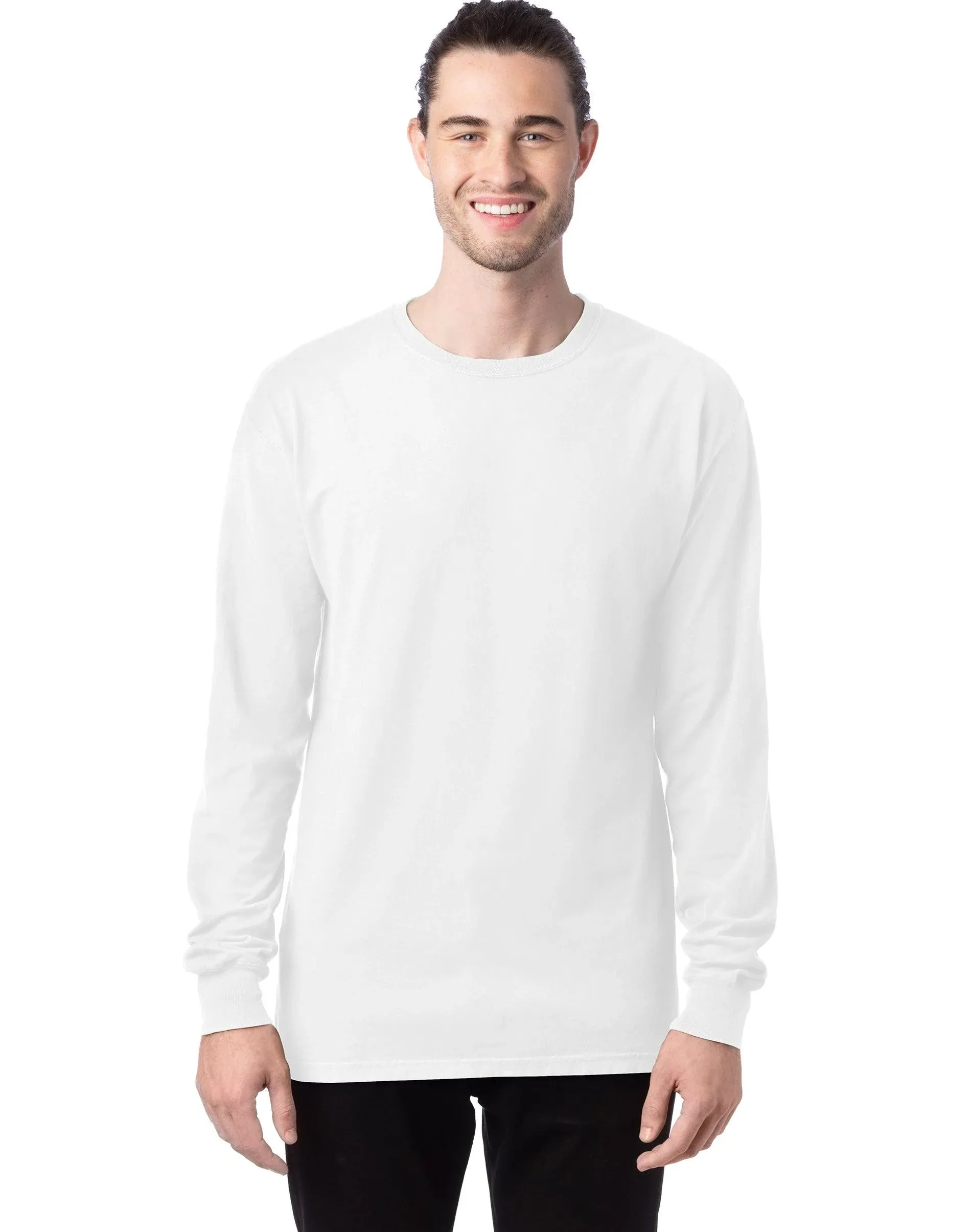 Hanes Men's Long-Sleeve Cotton T-Shirt