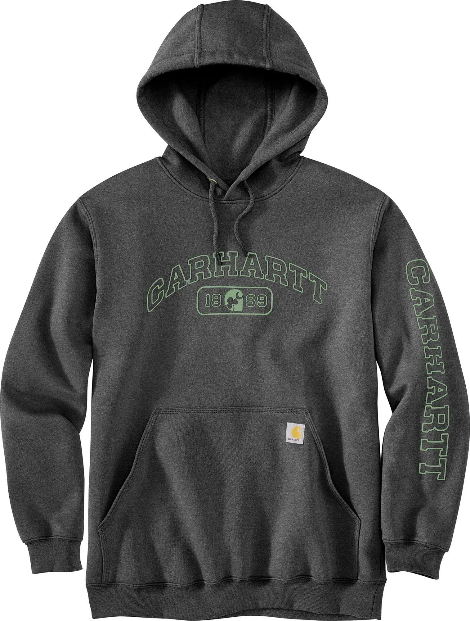 Carhartt Men's Loose Fit Midweight Hooded Shamrock Graphic Sweatshirt | Carbon ...