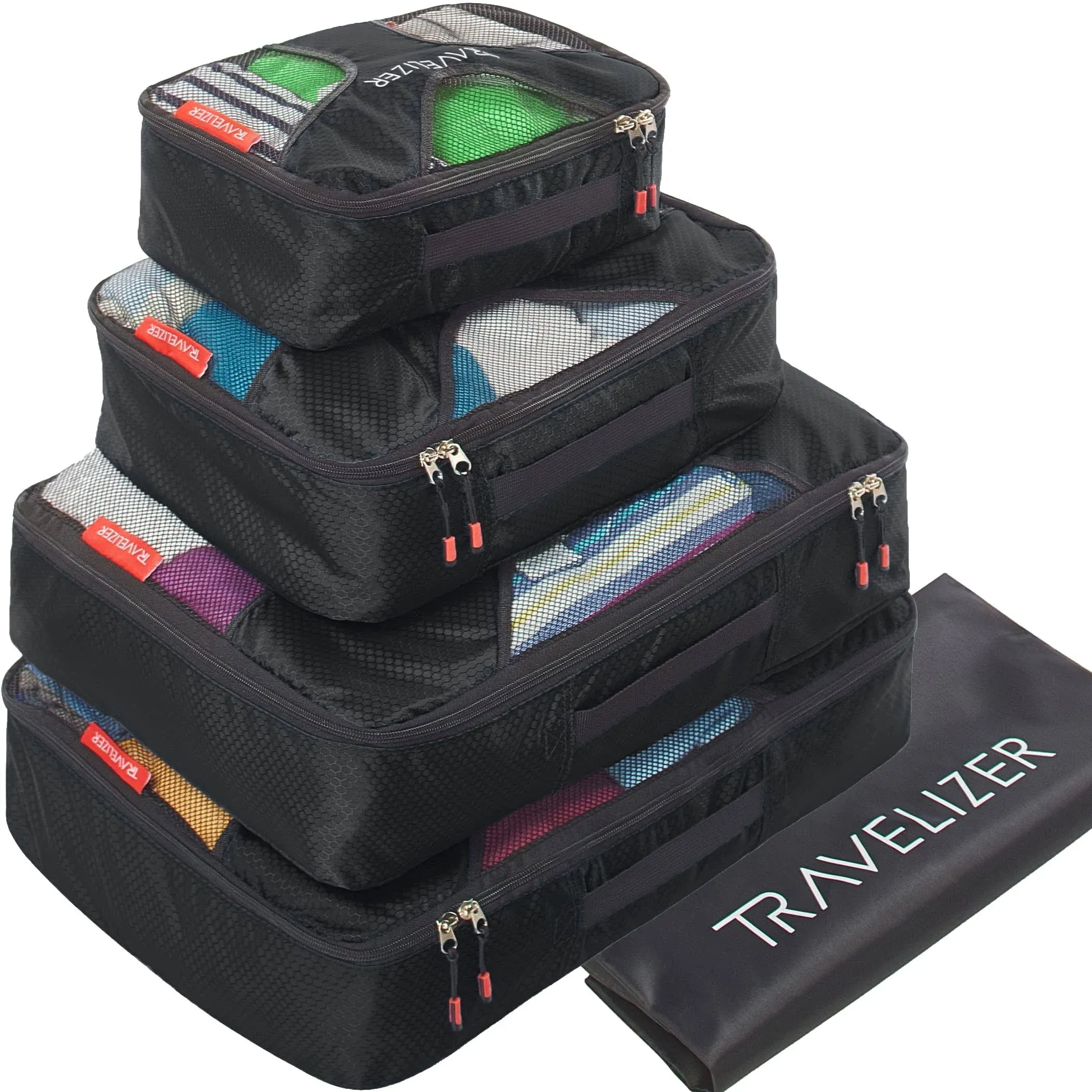 Travel Packing Cubes 5 pcs Luggage Organizer Set for Bag & Suitcase