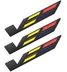 3x Black V Car Body Trunk Lid Sticker Badge Emblem For ATS CTS SRX XTS