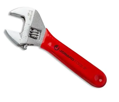 Jonard Tools AW-4 Adjustable Wrench 4" with Extra Wide Jaws