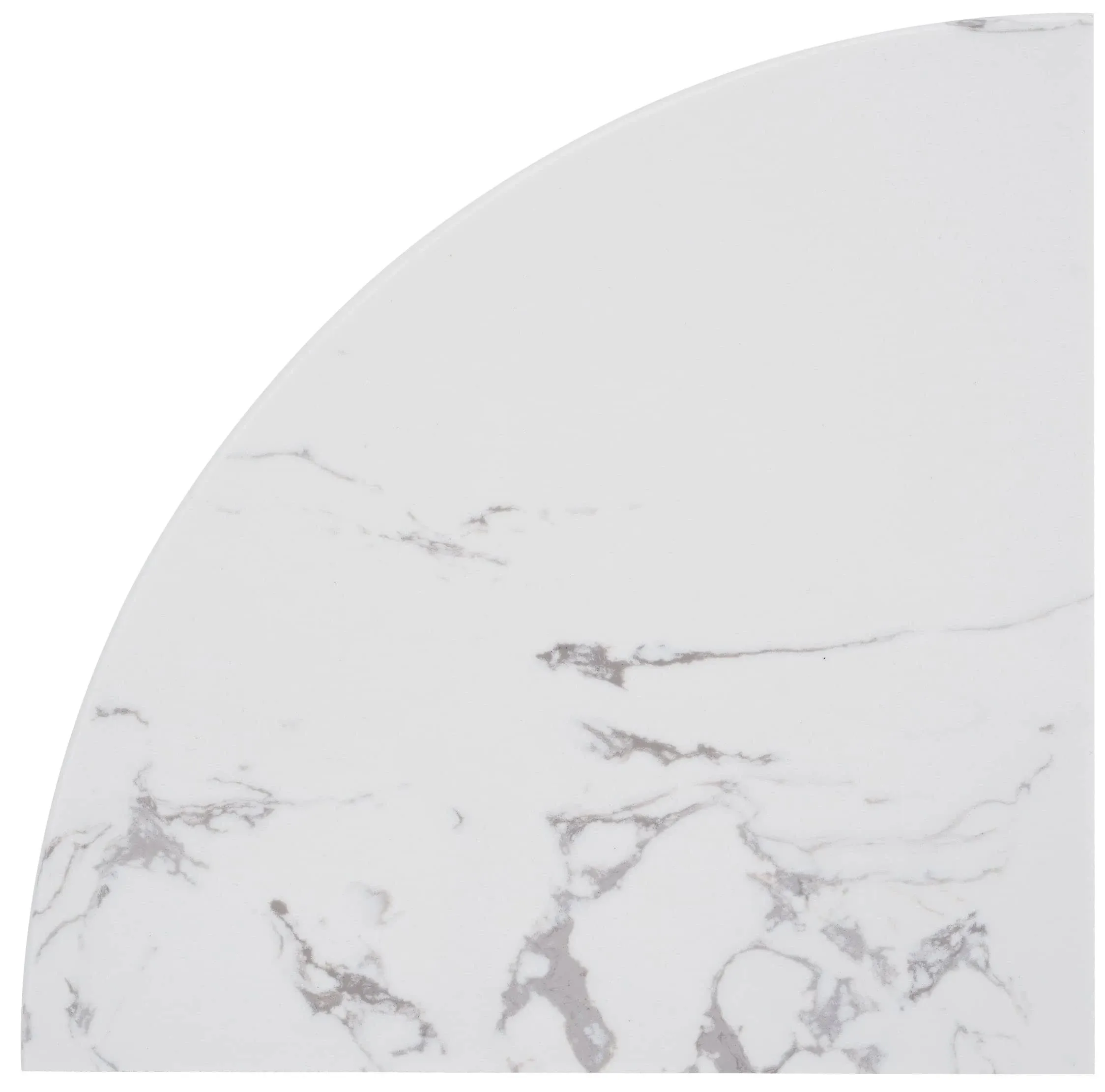 Faux Marble Corner Shelf for Bathroom Shower Wall, Size 9"X9"X3/4", Polished (Calacatta White)